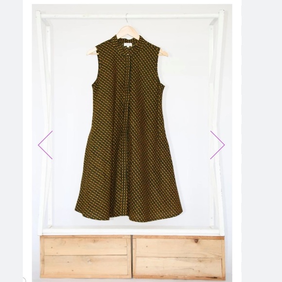 zuri Dresses & Skirts - Zuri sleeveless Gold Rush dress XXS.  Like new. Free size will fit XS-s see meas